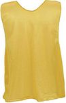 Champion Sports Solid Mesh Adult Practice Vest, Yellow (Pack of 12)