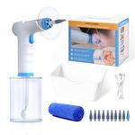Ear Wax Removal Tool, JOKARWAY Ear Cleaner Earwax Removal, 4 Pressure Modes Ear Wax Removal Tool with 5 Lights, Rechargeable Electric Ear Cleaner, Ear Flushing Kit Adult Kids, 9+1 Ear Tips
