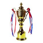 SINGOMON 14.6 Inch Large Gold Trophy Cup Award Trophy Metal Trophy Gold Cup Stanley Cup Trophy World Cup Trophy for Rewards, Winner Prizes, Competitions, Award Ceremony and Appreciation Gift