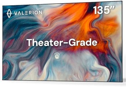 Valerion 135-inch Fixed Frame Projector Screen, 1.3dB Gain, 80% Picture Quality Enhancement, 4K/8K Ultra HD, 3D Compatible, Works with Long Throw, Short Throw & Ultra Short Throw Projectors
