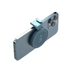 ShiftCam SnapShoe - Snap-on Cold Shoe Mount for Mounting Accessories - Magnetic Mount Snaps on to Any Phone (Blue Jay)