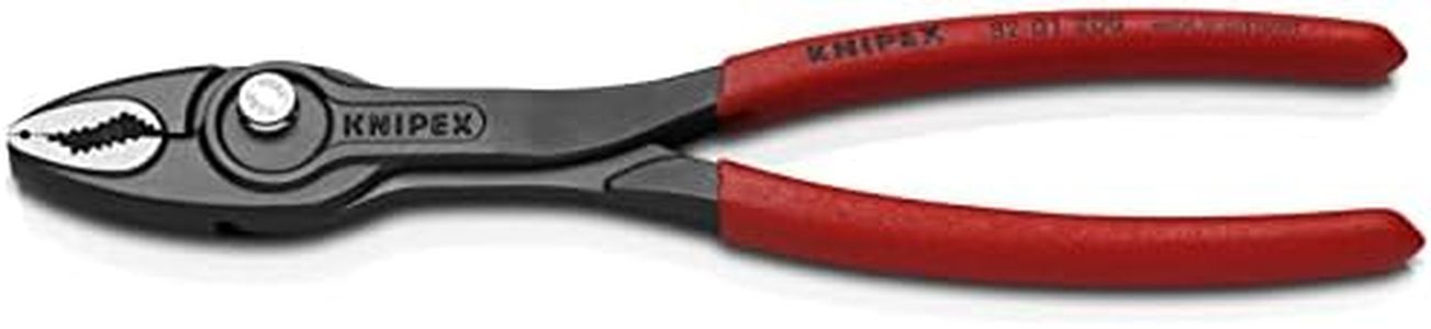 Knipex TwinGrip Atramentized Front Multi-Grip Pliers 200 mm 82 01 200 Black Plastic Coated Anti-Slip