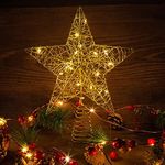 Rustic Christmas Star Tree Topper, 