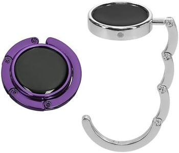 kwmobile Purse Hanger for Table (Set of 2) - Purse Hook for Table - Folding Handbag Hanger - Portable Table Bag Holder