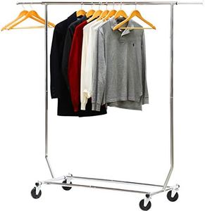 SimpleHouseware Commercial Grade Heavy Duty Clothing Garment Rack, Chrome