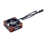 DollaTek Motor Cooling Fan RC Motor Heatsink 28000RPM ESC Cooling Fan for RC Car 1/8 1/10 1/12 Scale 540 550 Brushless Motor (Black + Orange)