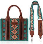 Montana West Wrangler Tote Bag for Women Western Shoulder Purses Boho Aztec Satchel Hobo Handbags WG2203-8120STQ