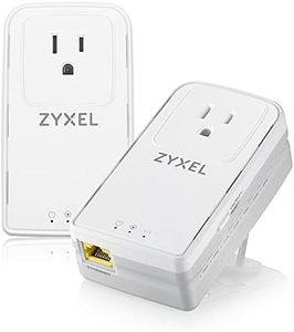 Zyxel G.hn 2400 Powerline Ethernet Adapter Kit | Pass-Thru Power | Plug & Play | MIMO | Next-Gen G.hn | Gigabit Ethernet | for Smart TVs, On-Line Games, 8K Streaming | Brown Box | PLA6456BBKIT