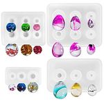 4 PCS Ball Silicone Resin Molds, AFUNTA Eggs Ball Epoxy Resin Molds Universe Spheroid Molds, Sphere Pendant Casting Molds for DIY Jewelry Making, Resin Crafts