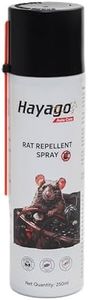 Hayago Non Poisonous - Bitter Rat Repellent Spray for Car (250ml) | Protects Wires and Engine Bay | Long Lasting | 360 Deg Spray valve | Safe and Natural | Easy to Use