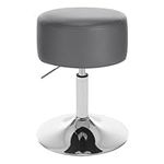 WOLTU Breakfast Kitchen Counter Bar Stool Chair Faux Leather Seat Adjustable Barstool Grey Dressing Stool