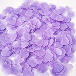 1 inch Purple Tissue Paper Heart Confetti 4000 Pieces Biodegradable Confetti Paper for Balloon or Table Decor