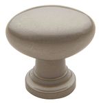 Baldwin 4910150 Oval Cabinet Knob, Satin Nickel