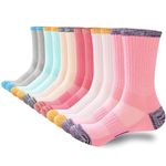 inaWarm Womens Walking Socks 6 Pairs, Ladies Hiking Socks Breathable Cushioned thermal Cotton Socks，Outdoor Sports Anti-Blister Thick Multi Performance Athletic Boot Socks