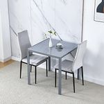 Kitchen Table Set For 2 Glass