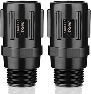 [Upgraded] Pressure Regulator 25 PSI, 3/4" FHT × 3/4“ MHT, Pressure Reducer Low Flow Valve, Great for Drip Irrigation System (2 Pack)