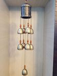 Vastu Shubharambh Bamboo Windchime with 9 Bells and a Bottom String for Wall to Activate Good Luck. Prepared from fine Quality of Metal and Crafted as Feng Shui Remedy for Home/Office.