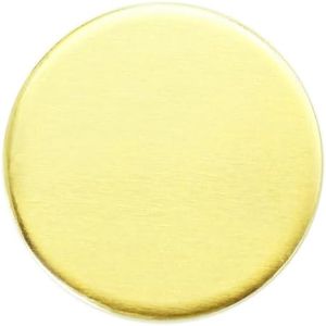 MICAIKEM 1.25" Brass Blanks 3mm Thick Round Ball Markers Coin Tags Finished Supper Thick for Engraving and Metal Stamping. Pack of 10