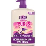 Aussie Bouncy Curls Shampoo 1000ml. Gently Cleanses and Moisturises Wavy and Curly Hair. Infused with Jojoba, Coconut and Australian Macadamia Nut Oils. Silicone-Free, Vegan and Cruelty-Free