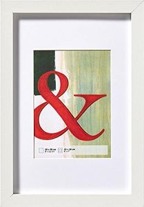 walther design Bilderrahmen weiss 30 x 40 cm Echtglas Stockholm Holzrahmen EA040W