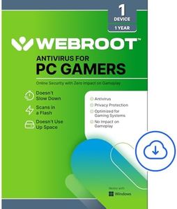 Webroot Antivirus for PC Gamers 2024 | 1 Device | 1 Year Download + System Performance Optimizer