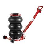 VEVOR Air Jack, 3 Ton/6600 lbs Airbag Jack, Triple Bag Air Jack with Six Steel Pipes, Lift up to 17.7", Fast Lifting Pneumatic Jack, with Adjustable Long Handles for Cars, Garages, Repair