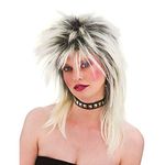 Wicked Costumes Adult 80's Rocker Fancy Dress Wig