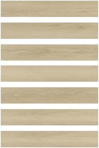FloorPops 36-in by 6-in Light Oak Peel and Stick Wood Floor Planks, Pack of 7 Tiles, FPW6158