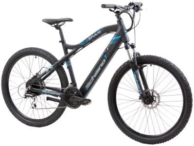 F.lli Schiano Braver, Electric Bike for Adults, 27.5" Mountain Bike, 36V 11.6Ah Removable Battery, 250W Motor, 50Nm, Black-Blue