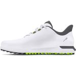 Under Armour Men's Drive Fade Spikeless Golf Shoe, (100) White/White/Titan Gray, 12