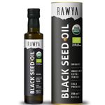 Rawya, Black Seed Oil, Organic, 250 ml, Cold Pressed, No Additives, No preservatives, in Glass Bottle, Nigella Sativa, Black Cumin Seed Oil, Kalonji, Bio, Strong Taste, Non-GMO