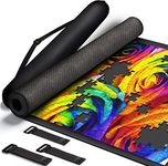 Puzzle Mat Puzzle Mat Roll Up, Large Roll Up Puzzle Mat 46”x26”, Portable Puzzle Mat Organizer Up to 1500 Pcs, No Creases to Your Finished and Unfinished Puzzles, Rubber Puzzle Mats for Jigsaw Puzzle