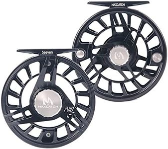 Maxcatch AVID PRO Fly Fishing Reel with CNC-machined Aluminum Body Super Large Arbor Design-3/5, 5/7, 7/9, 9/11 Weights (Black, 7/9wt)