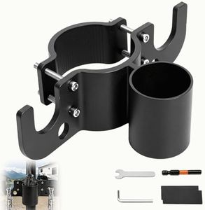 TFFUAM Aluminum Trailer Chain Organizer with 7-Way Plug Holder, Heavy Duty Anti-Rust Trailer Chain and Plug Holder for Tongue Jack Universal Towing Accessories
