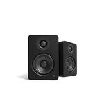 Kanto YU2MB PC Gaming Desktop Speakers | 3" Composite Drivers | 3/4" Silk Dome Tweeter | Class D Amplifier | 100 Watts | Built-in USB DAC | Subwoofer Output | Pair | Matte Black