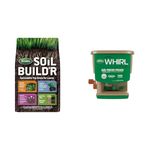 Scotts Soil Build'R Spreadable Top Dress for Lawns 4.2kg (122m² Coverage) & Whirl Hand Held Spreader (71006), Gray Small