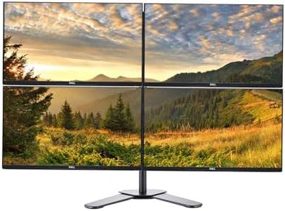 Dell Quad Monitor Bundle Set - 4x P2419H 24" Inch Full HD 1080p IPS LED Monitor, HDMI DISPLAY VGA USB Ports, Quad Monitor Leg Base Stand (Renewed)