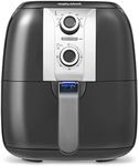 Morphy Richards Manual Health Air Fryer, 3L, Rapid Air Technology, 30 Minute Timer, 80-200 Degree Temperature Range, 1400 W, Black, 480003