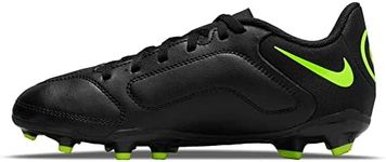 Nike Unisex Kid's Junior Legend 8 Club Fg/Mg Soccer Shoe Cleats, Black/Volt1, 6 Big Kid