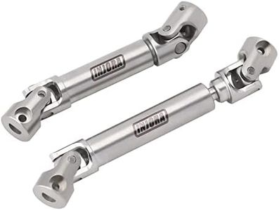 INJORA Stainless Steel Drive Shafts with D-Shaped Hole for Axial AX24 XC-1 Upgrade 1/24 RC Crawler Upgrade