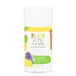 PLAY PITS - Natural Kids Deodorant - Safe for Girls and Boys w/Sensitive Skin of All Ages - Aluminum Free - HAPPY Scent - Infused w/Lavender Essential Oils – 2.65 fl.oz