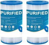 PURIFIED HYINT-A/C Pool Filter Cartridge Replaces 29000E/59900E, Type A/C and Type III Above Groud Pools Replacement Cartridge (Pack of 2)