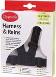 Clippasafe Easy Wash Harness and Reins (Black)