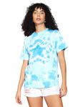 THE DRY STATE Women's Loose Fit Half Sleeve Star Tie & Dye T-Shirt