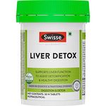 Swisse Liver Detox (Australia's No.1 Liver Health Product) with High Strength 500mg Milk Thistle, Turmeric & Choline for Protection Against Fatty Liver, Liver Health and Detox - 30 Tablets