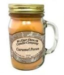 Our Own Candle Company Caramel Pecan Scented Mason Jar Candle, 100 Hour Burn Time, Made in The USA - 13 Ounces