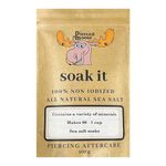 Soak It Piercing Aftercare 100% Non Iodized Natural Sea Salt Soak