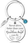 Sweet 16 Gifts for Girls 16th Birthday Gifts for Girls 16 Year Old Girl Birthday Gift Ideas Sweet Sixteen Party Decoration Guardian Angel Keychain Never Drive Faster Than Your Guardian Angel Can Fly