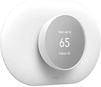 elago Wall Plate Cover Plus Compatible with Google Nest Thermostat 2020 [Snow] - Durable Polycarbonate Material, Easy Installation, Complementary Design