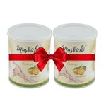 MUSKICHI Wax for Smooth Hair Removal (800 ml) Orange Liposoluble Wax for Face - Upper Lips, Arms, Legs, Bikini Line, Underarms and Full Body | Wax for Men & Women | Wax for All Skin Types (Pack of 2)